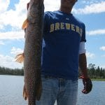 Man holding a pike