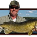 Man Posing with a Walleye