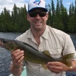 Man Posing with a Walleye