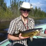 Man Posing with a Walleye