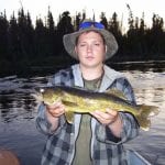 Man Posing with a Walleye