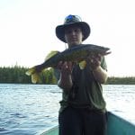 Man Posing with a Walleye