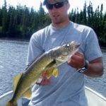 Man Posing with a Walleye