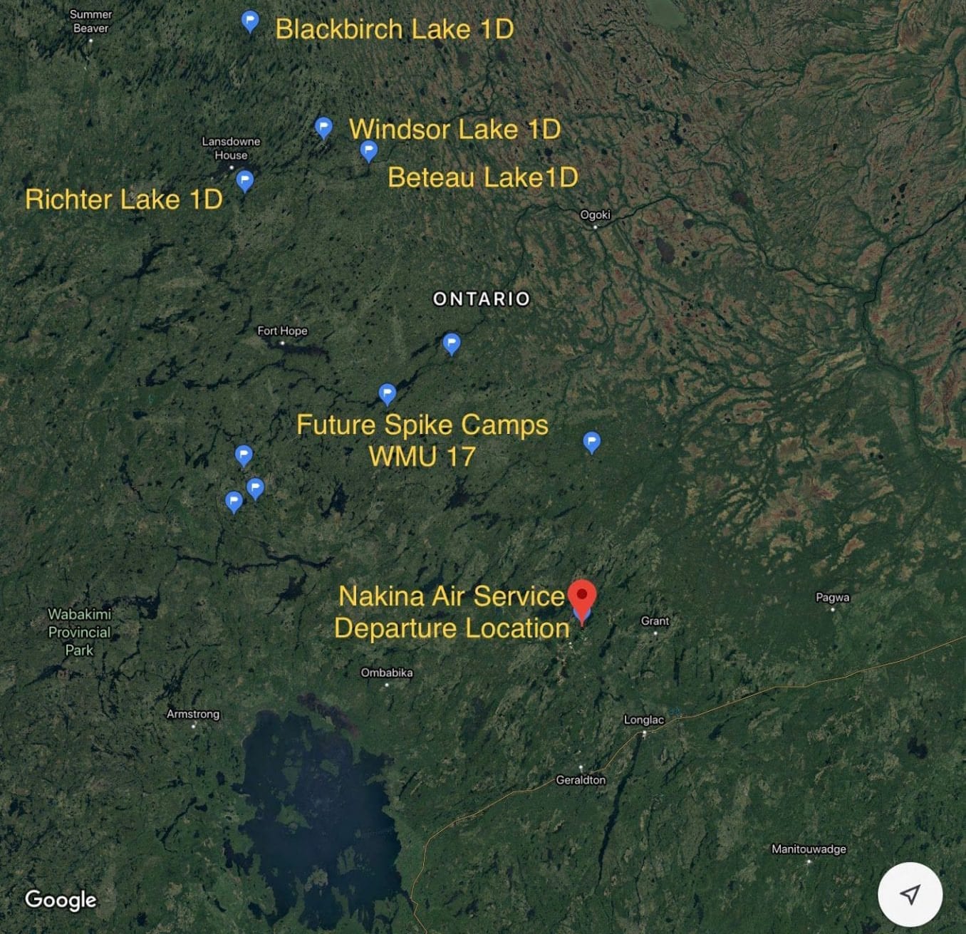 Gray Wood Outpost camps and Spike camps